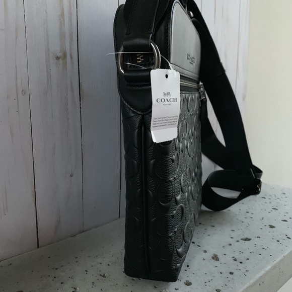 NWT COACH HOUSTON FLIGHT BAG IN SIGNATURE LEATHER - Picture 7 of 7